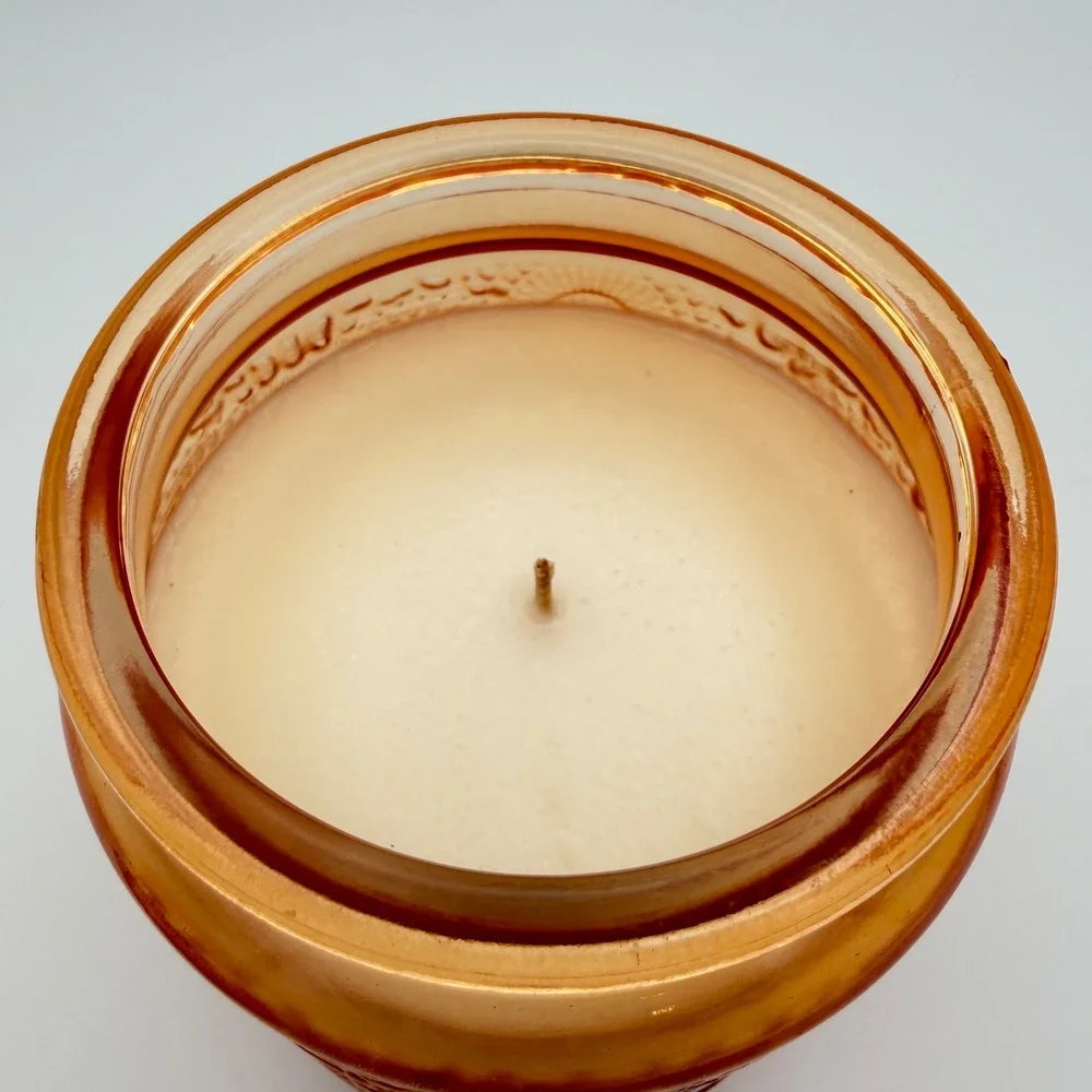 Voluspa Candle 18oz Orange Spiced Pumpkin Latte‎ Japonica Glass NEW